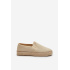 Dámske béžové espadrilky na platforme Naloenma - Béžová
