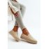 Dámske béžové espadrilky na platforme Naloenma - Béžová