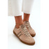 Zazoo N1068 Semišové Nízke Dámske Tenisky Beige - Béžová