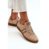 Zazoo N1068 Semišové Nízke Dámske Tenisky Beige - Béžová
