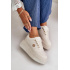 Sneakers Dámske Športové Topánky Zateplené Na Masívnej Podrážke Béžové Verissha - Béžová