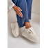 Sneakers Dámske Športové Topánky Zateplené Na Masívnej Podrážke Béžové Verissha - Béžová