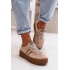 Zazoo N1068S4 Dámske Semišové Sneakersy Na Platforme Leopard Rúžové - Odtiene ružovej