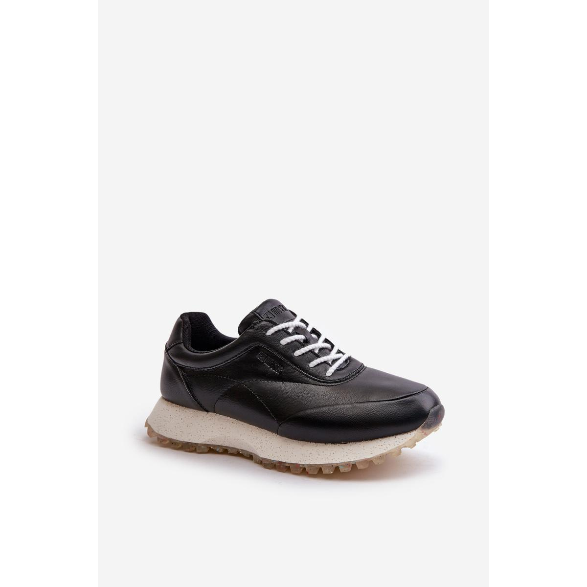 Dámske Sneakers Športová Obuv Z Eko Kože Big Star OO274024 Hi-Poly System Čierne - Čierna