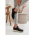 Dámske Sneakers Športová Obuv Z Eko Kože Big Star OO274024 Hi-Poly System Čierne - Čierna