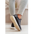 Dámske Sneakers Športová Obuv Z Eko Kože Big Star OO274024 Hi-Poly System Čierne - Čierna