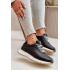 Dámske Sneakers Športová Obuv Z Eko Kože Big Star OO274024 Hi-Poly System Čierne - Čierna
