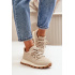 Športové Topánky Sneakers Na Platforme Z Eko Kože Béžové Riadella - Béžová
