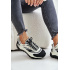 Kožené Dámske Sneakersy Na Platforme Big Star OO274A220 HI-POLY SYSTEM Biela-Čierna - Čierna || Biela