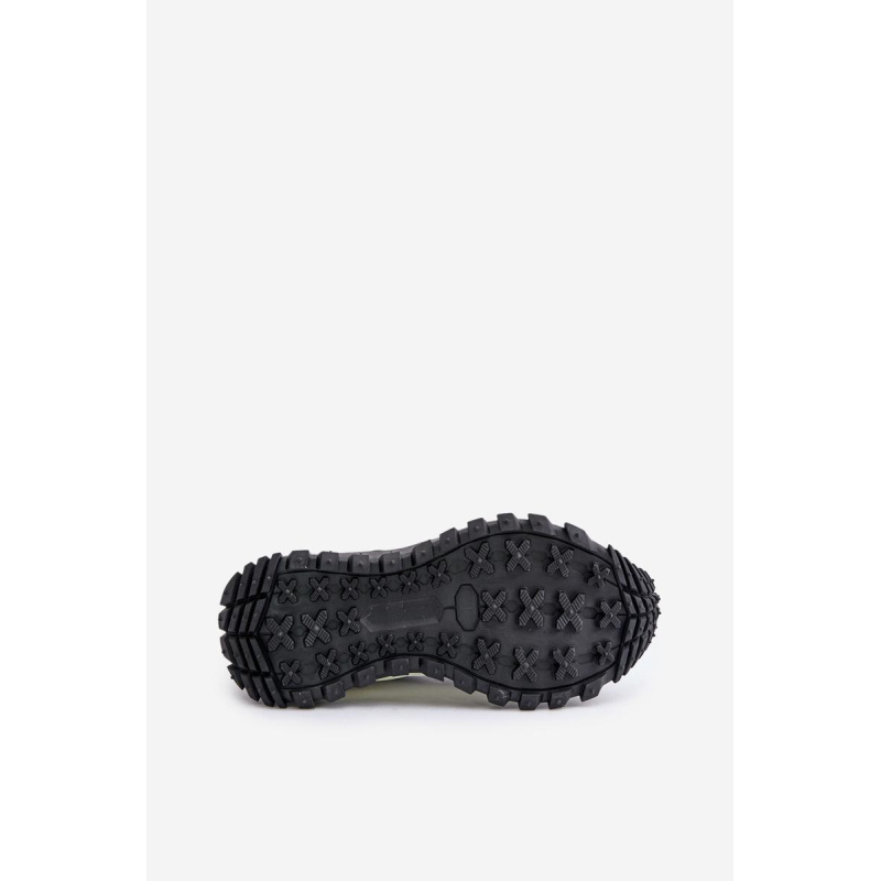 Kožené Dámske Sneakersy Na Platforme Big Star OO274A220 HI-POLY SYSTEM Biela-Čierna - Čierna || Biela