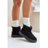 Dámske Snehové Čižmy Na Platforme Z Eko Semišu Čierne Atteria - Čierna