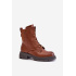 Zateplené boots workery na zips hnedé Leairae - Odtiene hnedej a béžovej
