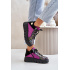 Kožené Sneakersy Na Platforme Fuchsie Maciejka 06767-15