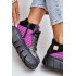 Kožené Sneakersy Na Platforme Fuchsie Maciejka 06767-15