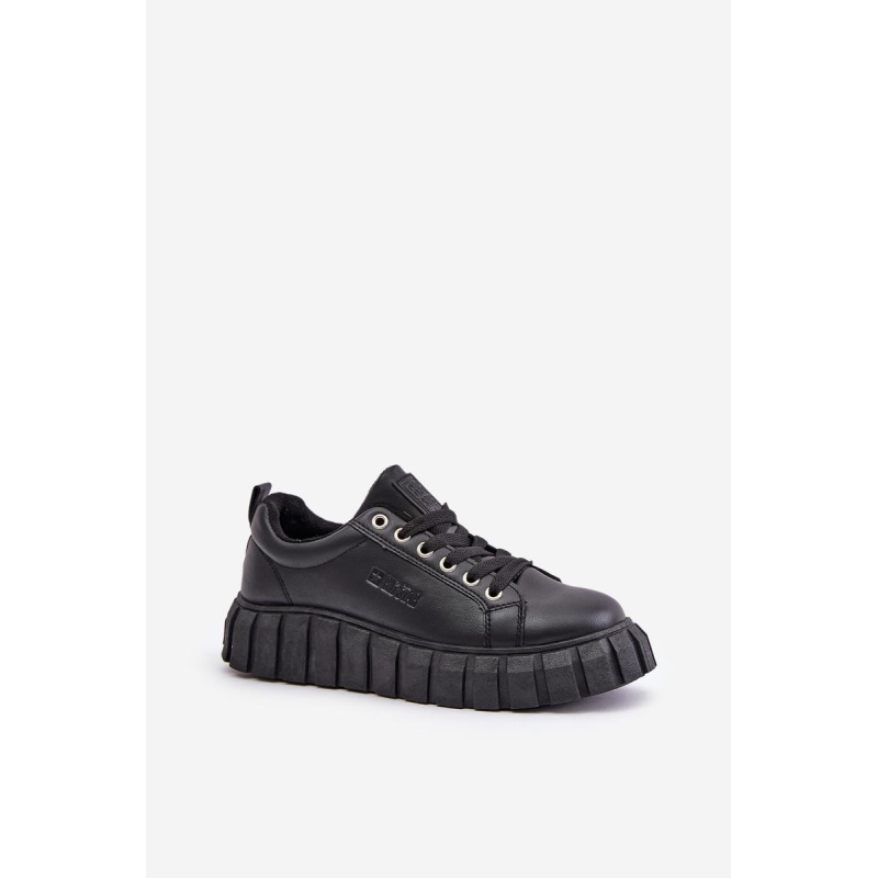 Zateplené Dámske Sneakersy Big Star MM274618 Čierne - Čierna
