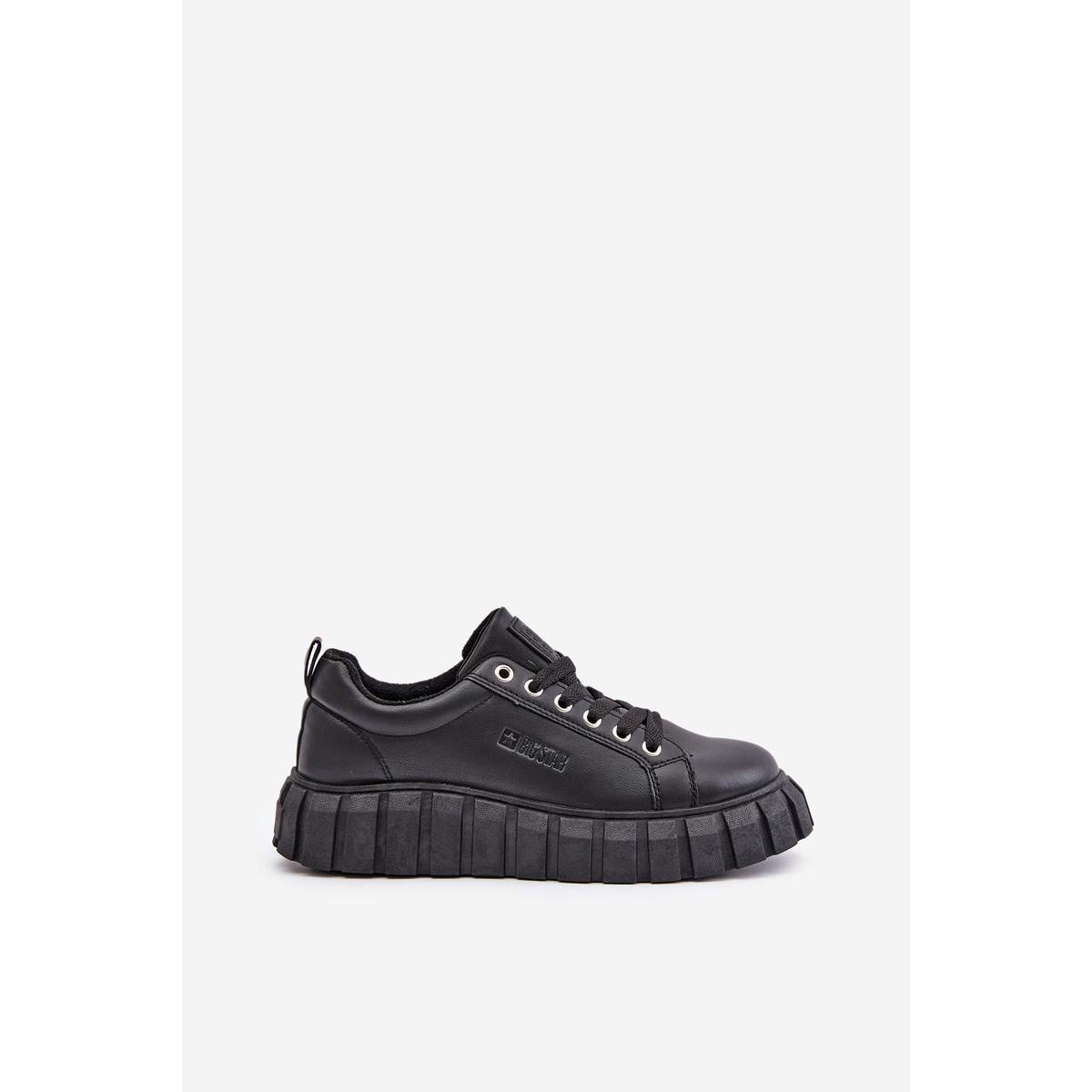 Zateplené Dámske Sneakersy Big Star MM274618 Čierne - Čierna