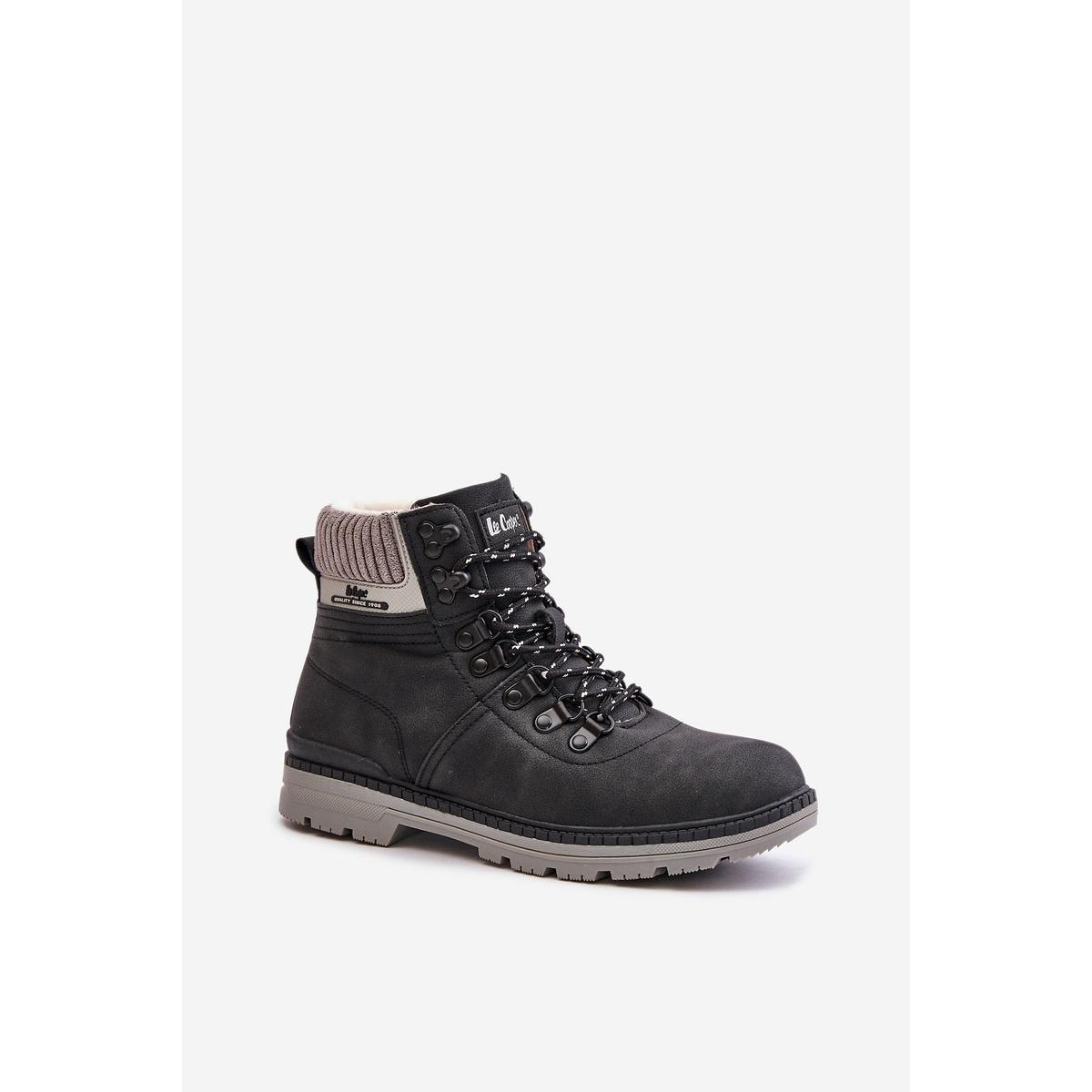 Zateplené Dámske Čižmy Lee Cooper Čierne LCJ-24-03-3043 - Čierna