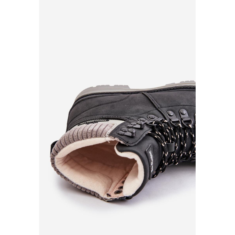 Zateplené Dámske Čižmy Lee Cooper Čierne LCJ-24-03-3043 - Čierna