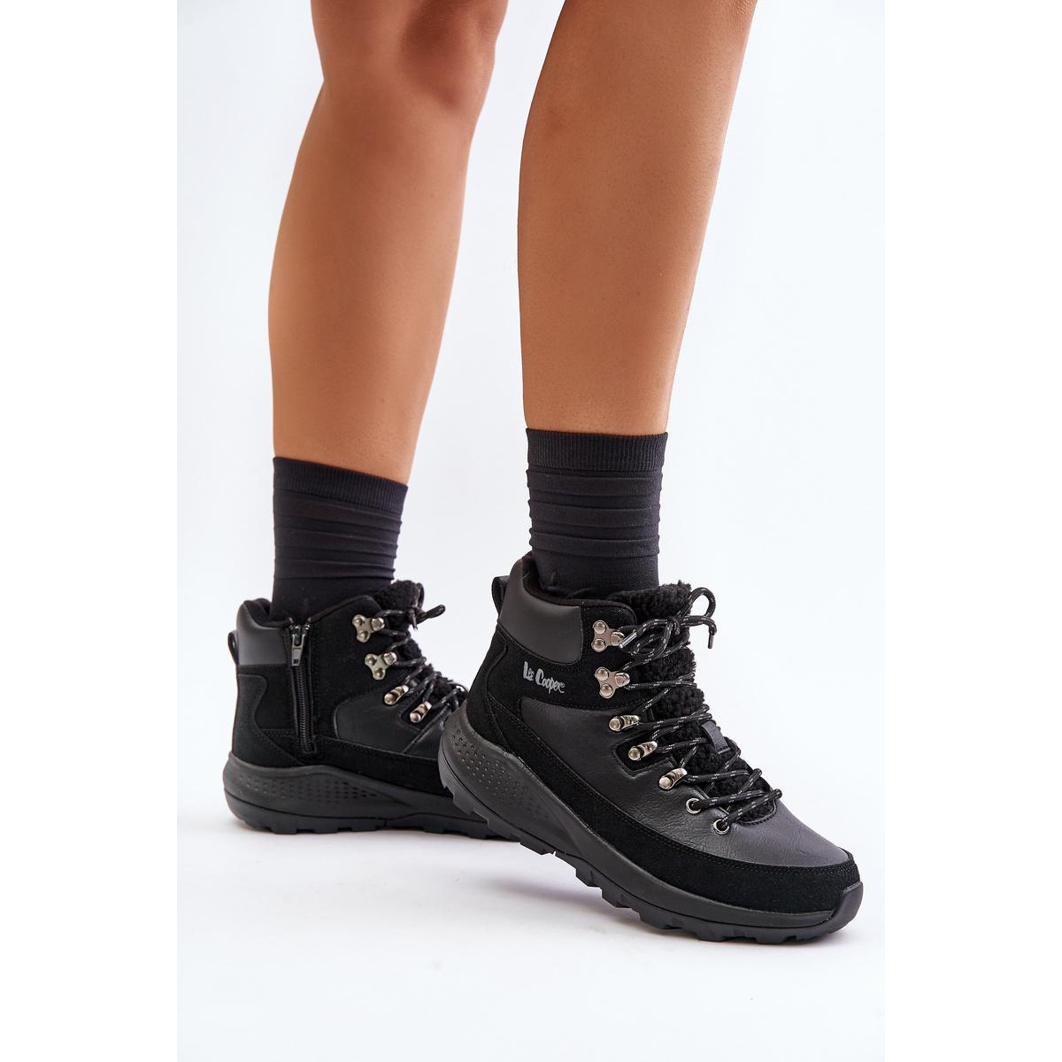 Dámske Ľahké Zipsové Čižmy Čierne Lee Cooper LCJ-24-03-3073