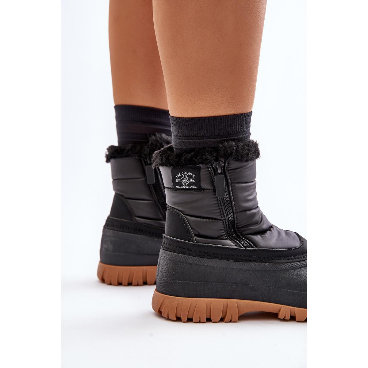 Dámske Zateplené Snehové Topánky Na Zips Lee Cooper LCJ-24-44-2866 Čierne