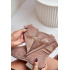 Zateplené členkové topánky s nariasením na nízkom opätku béžové Elletinnia - Béžová