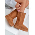 Vysoké Snehové Topánky Na Platforme Big Star OO274893 Camel - Odtiene hnedej a béžovej