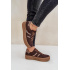 Zazoo N1176 Semišové Sneakers Na Platforme Leopard Čokoládové - Odtiene hnedej a béžovej