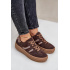 Zazoo N1176 Semišové Sneakers Na Platforme Leopard Čokoládové - Odtiene hnedej a béžovej