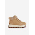Kožené Sneakersy Čižmy Dámske S Kožušinou Na Platforme Big Star OO274A330 Béžové - Béžová