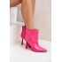 Lakované Čižmy Na Špic Slip-On Fuchsie Seliri - Odtiene ružovej