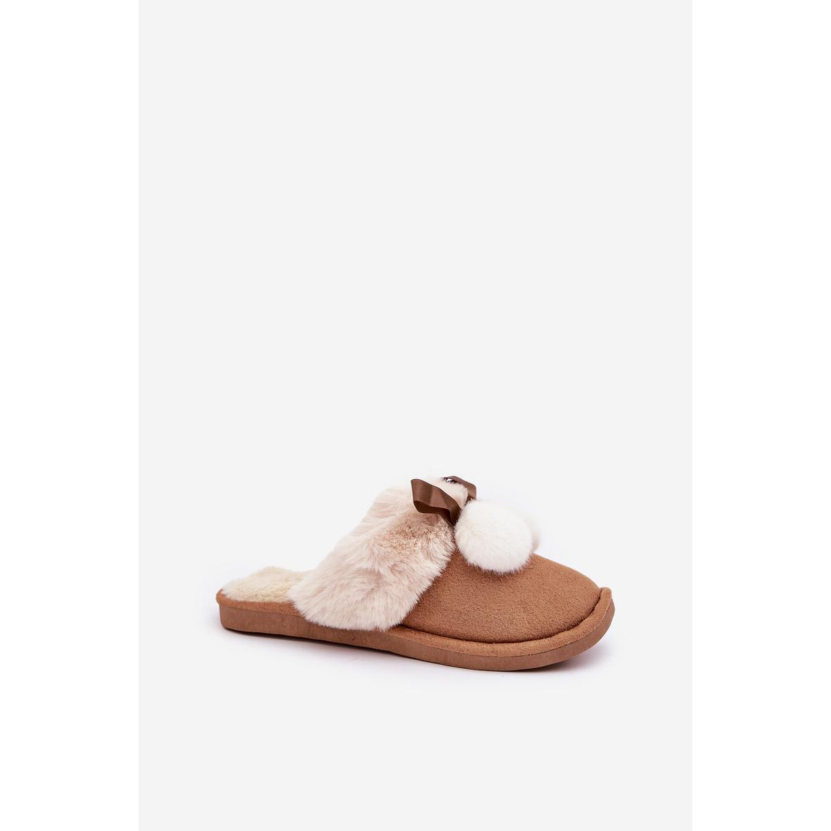 Dámske Papuče S Kožušinou Camel Nartani - Odtiene hnedej a béžovej