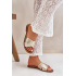 Kožené dámske papuče Lewski Shoes 3682 zlaté - Zlatá