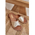 Kožené dámske papuče Lewski Shoes 3682 zlaté - Zlatá