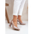 Saténové lodičky Lewski Shoes 2453 Béžové - Béžová