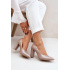 Saténové lodičky Lewski Shoes 2453 Béžové - Béžová