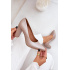 Saténové lodičky Lewski Shoes 2453 Béžové - Béžová