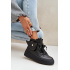 Vysoké sneakers s vreckom na platforme čierne Saramis - Čierna