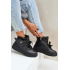 Vysoké sneakers s vreckom na platforme čierne Saramis - Čierna