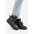 Vysoké sneakers s vreckom na platforme čierne Saramis - Čierna