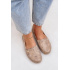 Elegantné Zamszové Espadrilky S Kvetmi Dámske Béžové Zazoo 10177 - Béžová