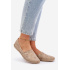 Elegantné Zamszové Espadrilky S Kvetmi Dámske Béžové Zazoo 10177 - Béžová