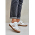Zazoo N1068 Kožené Nízke Sneakers Dámske Béžové - Béžová