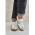 Zazoo N1068 Kožené Nízke Sneakers Dámske Béžové - Béžová