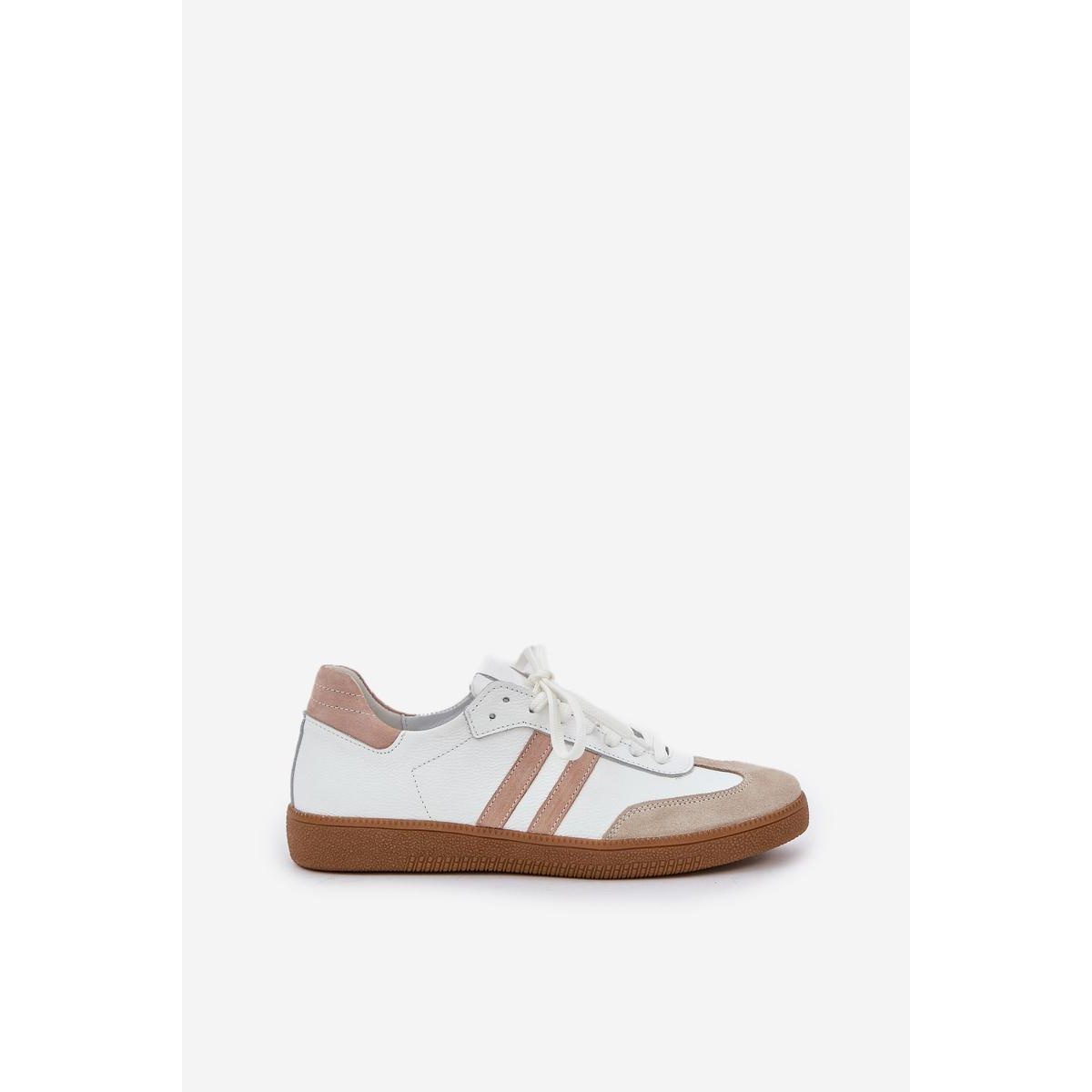 Zazoo N1068 Kožené Nízke Sneakers Dámske Béžové - Béžová
