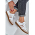 Zazoo N1068 Kožené Nízke Sneakers Dámske Béžové - Béžová