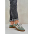 Zelené Nízke Dámske Sneakers Zamatové Zazoo - Odtiene zelenej
