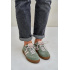 Zelené Nízke Dámske Sneakers Zamatové Zazoo - Odtiene zelenej