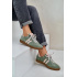 Zelené Nízke Dámske Sneakers Zamatové Zazoo - Odtiene zelenej