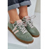 Zelené Nízke Dámske Sneakers Zamatové Zazoo - Odtiene zelenej