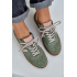 Zelené Nízke Dámske Sneakers Zamatové Zazoo - Odtiene zelenej